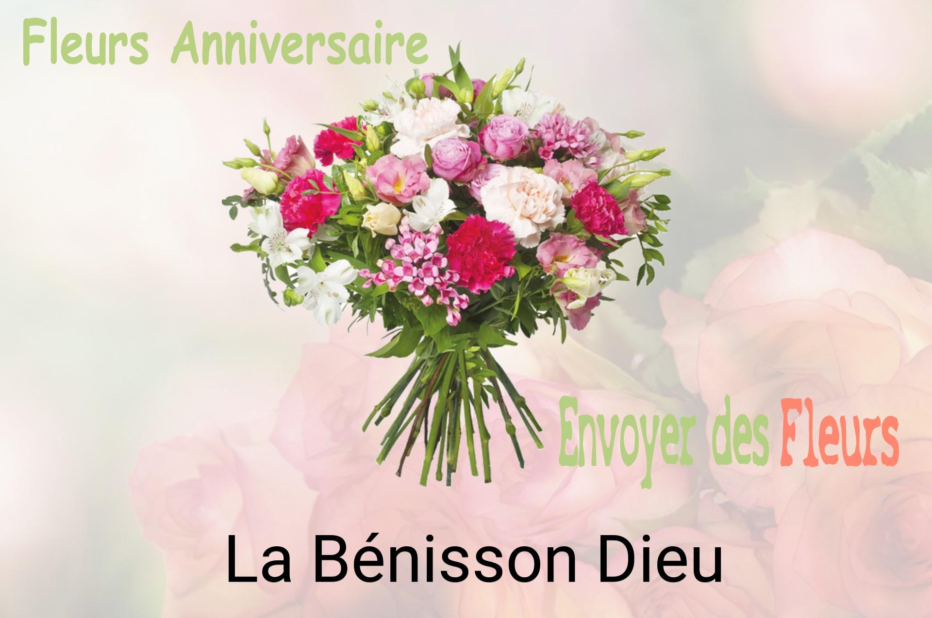 Bouquet de fleurs d’anniversaire livré à La Bénisson-Dieu